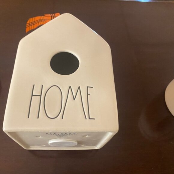 RAE DUNN Collectible Ceramic “HOME” Birdhouse - Picture 6 of 9